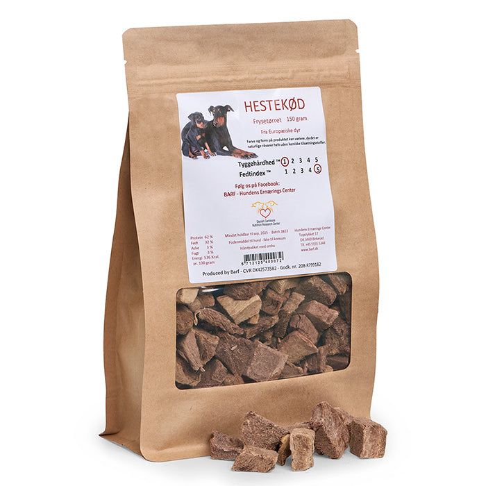 Frysetørret Hestekød 150 g