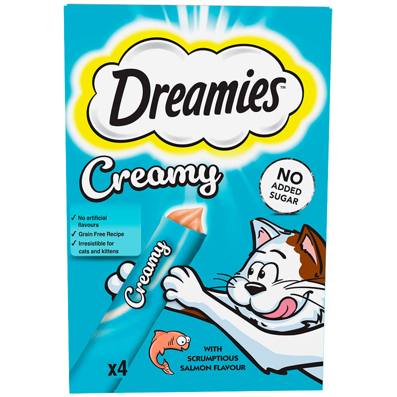 Dreamies Creamy laks 4x10 g
