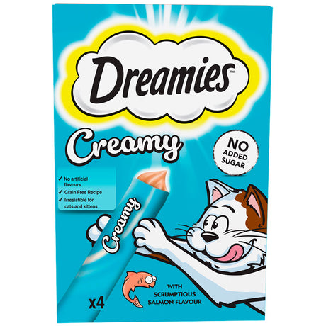 Dreamies Creamy laks 4x10 g