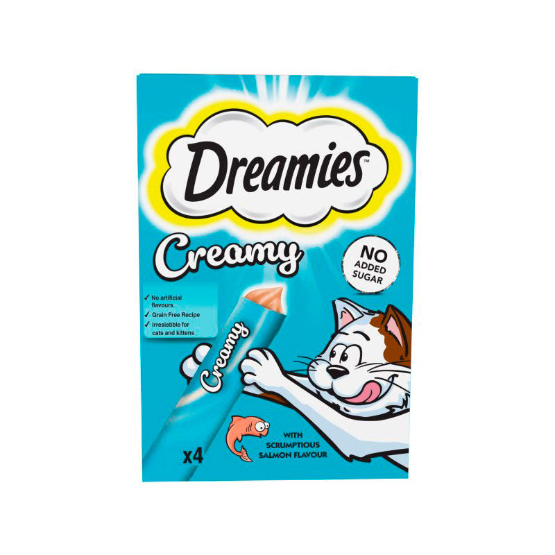 Dreamies Creamy laks 4x10 g