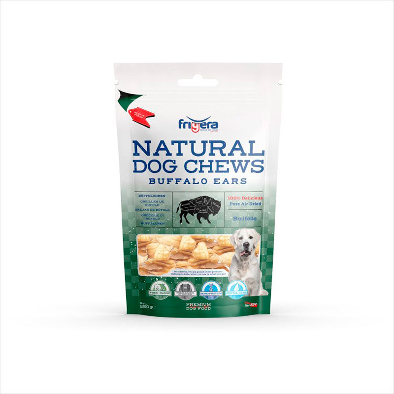 Natural Dogbøffelører 250 g 8 stk
