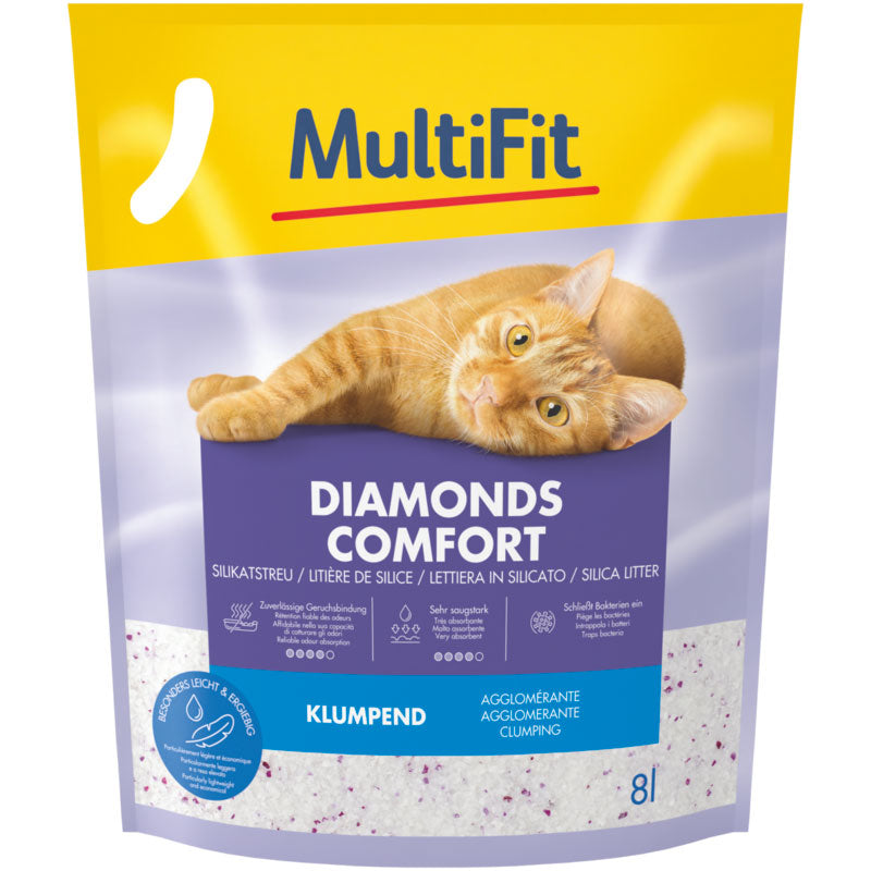 Kattegrus Diamonds Comfort klumpende 8 l