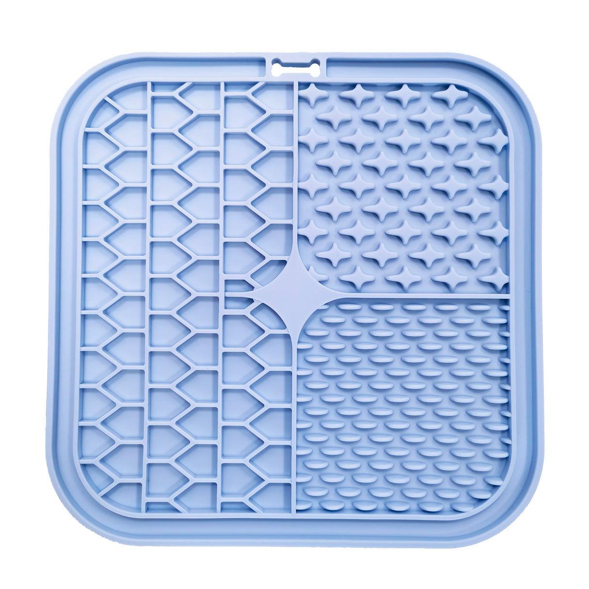 Slikkemåtte 20x20 cm lyseblå