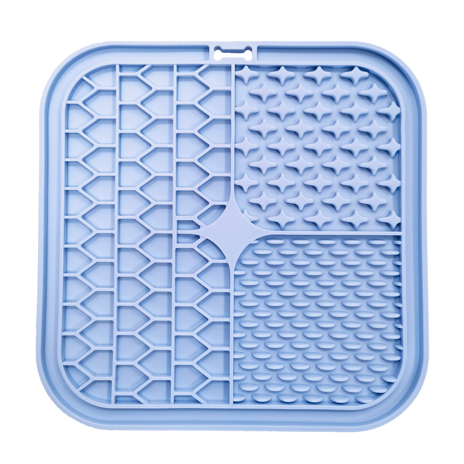 Slikkemåtte 20x20 cm lyseblå