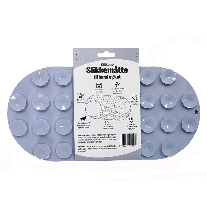 Slikkemåtte 3i1 32x16,5 cm grå