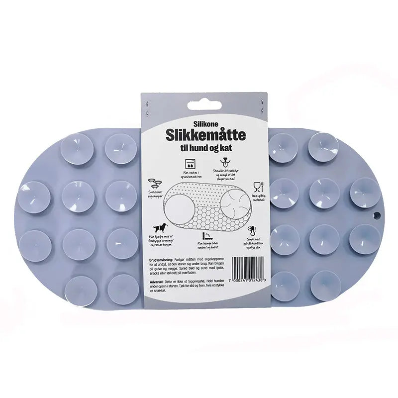 Slikkemåtte 3i1 32x16,5 cm grå - Maxi Zoo Danmark