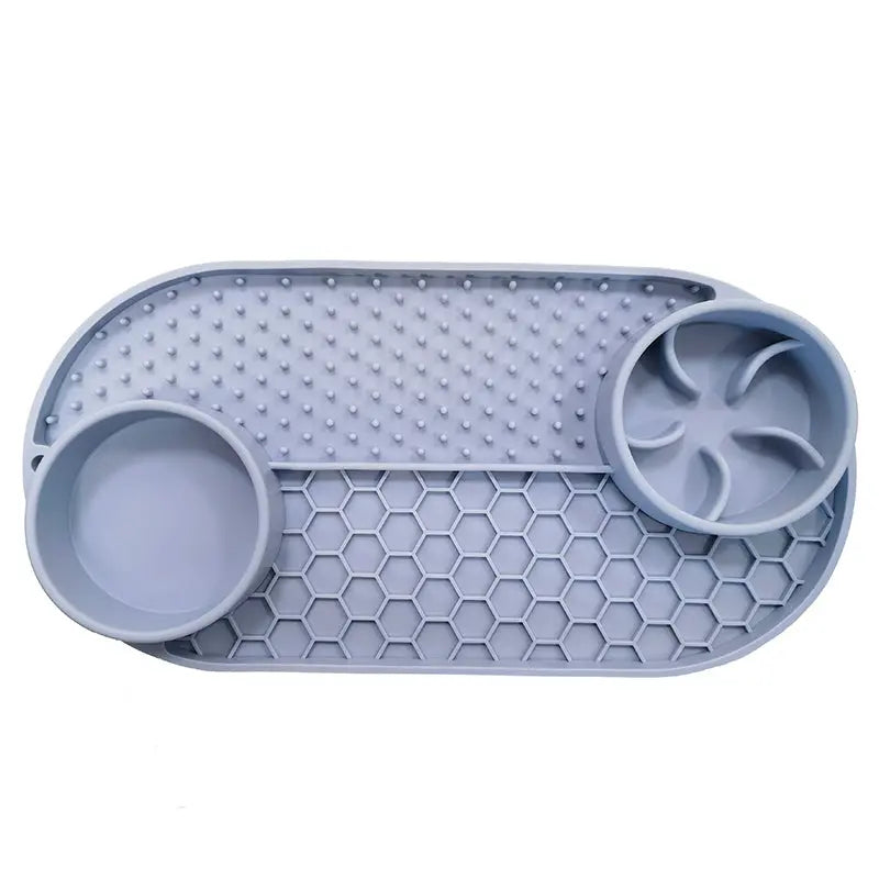 Slikkemåtte 3i1 32x16,5 cm grå - Maxi Zoo Danmark