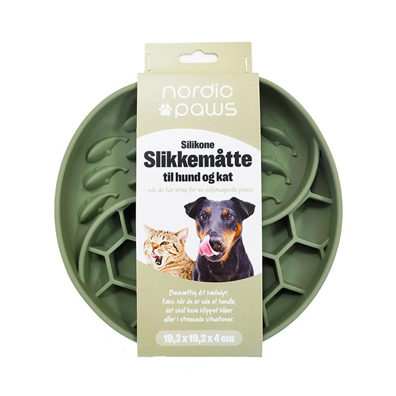 Slikkemåtte 2i1 28x26,5 cm grøn