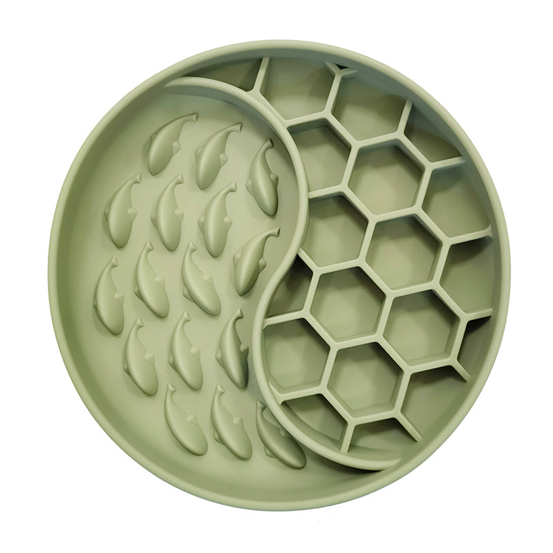 Slikkemåtte 2i1 28x26,5 cm grøn