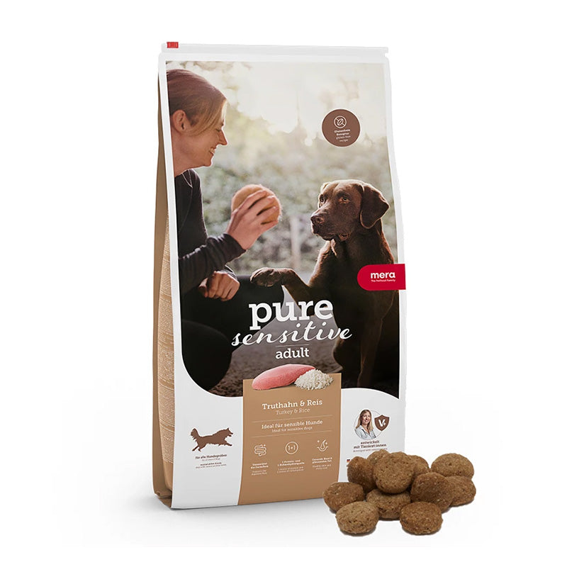 Adult Pure Sensitive kalkun, ris 12,5 kg