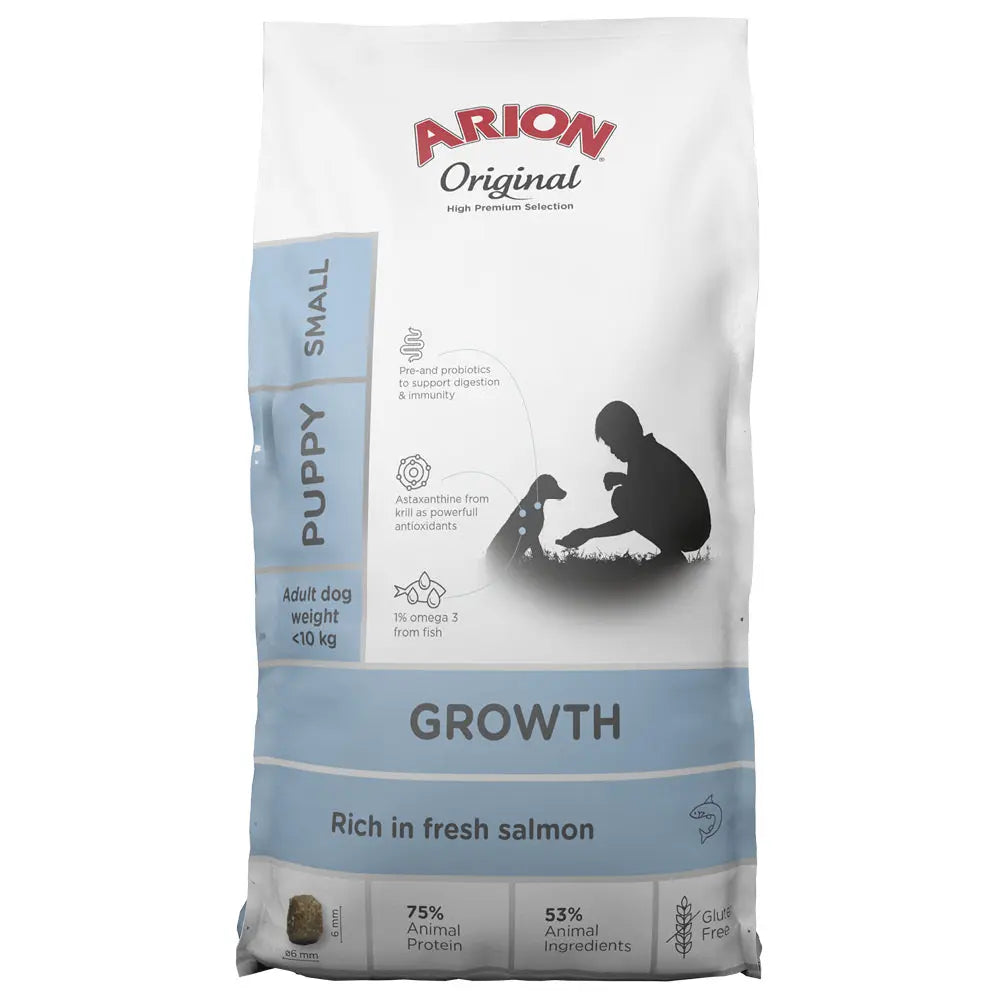 Junior Original Growth Small fisk 2 kg - Maxi Zoo Danmark