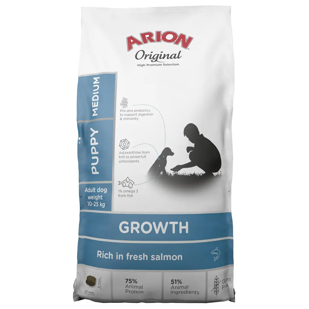 Junior Original Growth Medium fisk 2 kg - Maxi Zoo Danmark