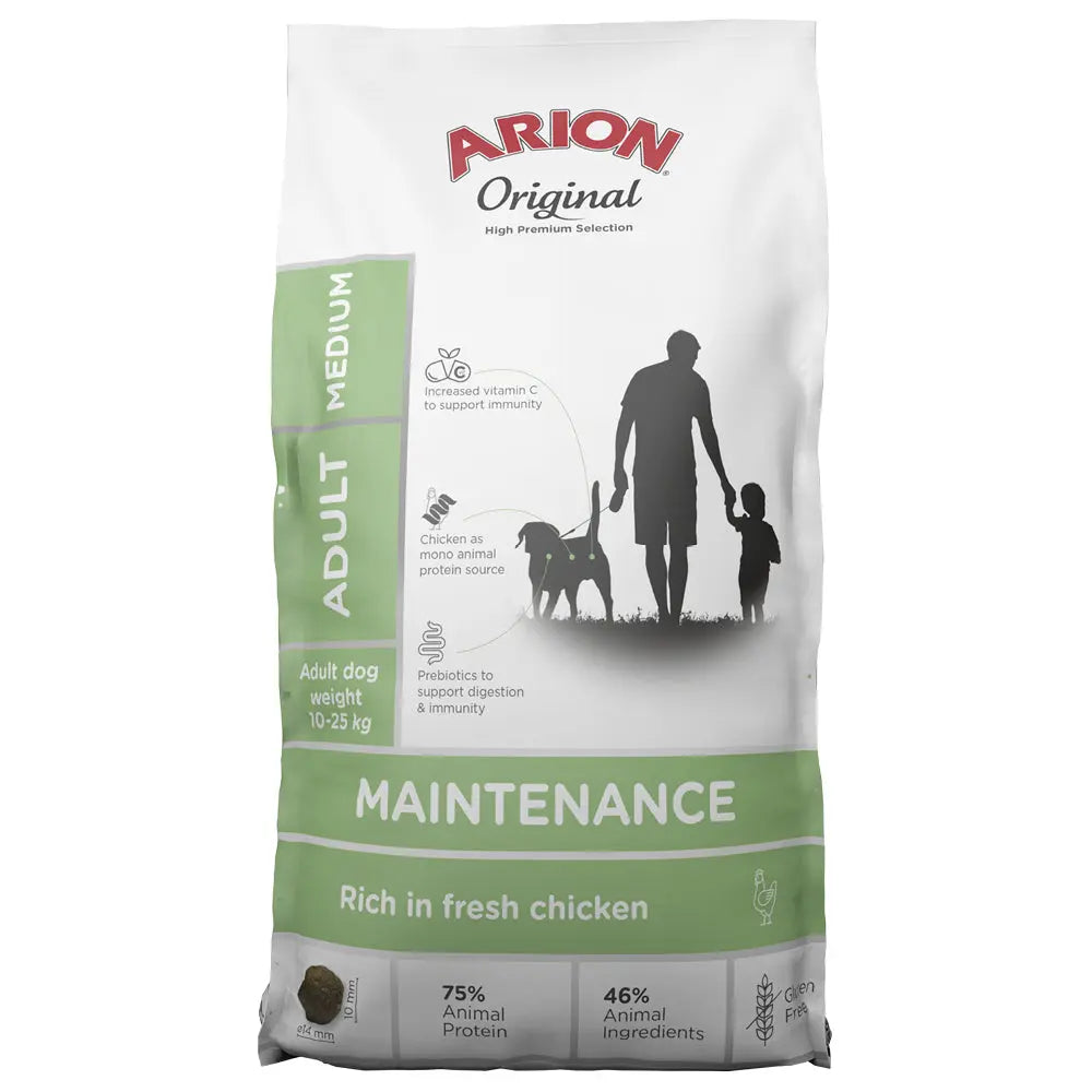 Adult Original Maintenance Medium kylling 12 kg - Maxi Zoo Danmark