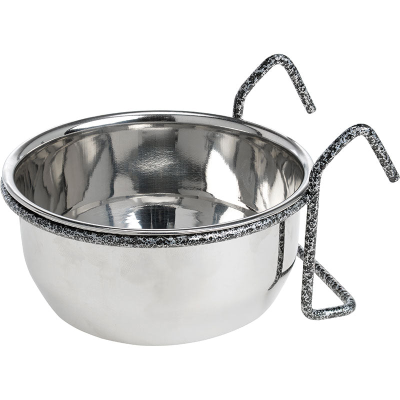 Rustfri foder- og vandskål - Maxi Zoo Danmark