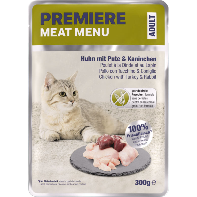 Adult Meat Menu fjerkræ, kanin 300 g
