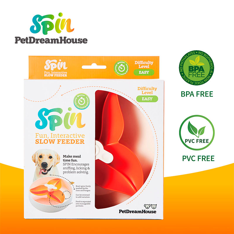 Interactive Feeder Bourgainvillea Easy 25x9,2 cm orange - Maxi Zoo Danmark