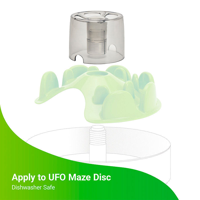 Ufo Maze Disc Dispenser 10x10x7,5 cm - Maxi Zoo Danmark