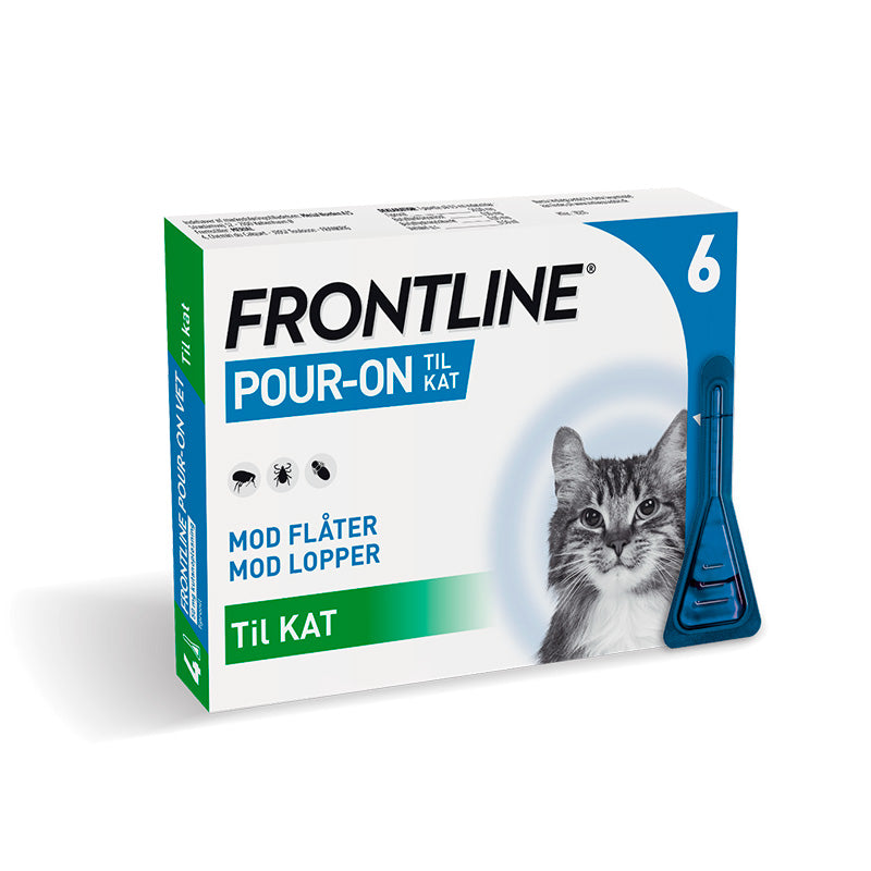 Flåt- og Loppemiddel Pour-On Vet 6 x 0,5 ml kat