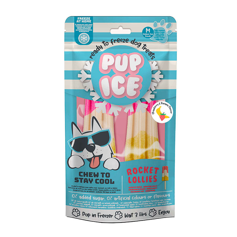 Raket is jordbær/banan 2 stk