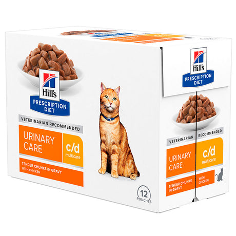 Diætetisk Feline c/d Multicare kylling 12x85 g