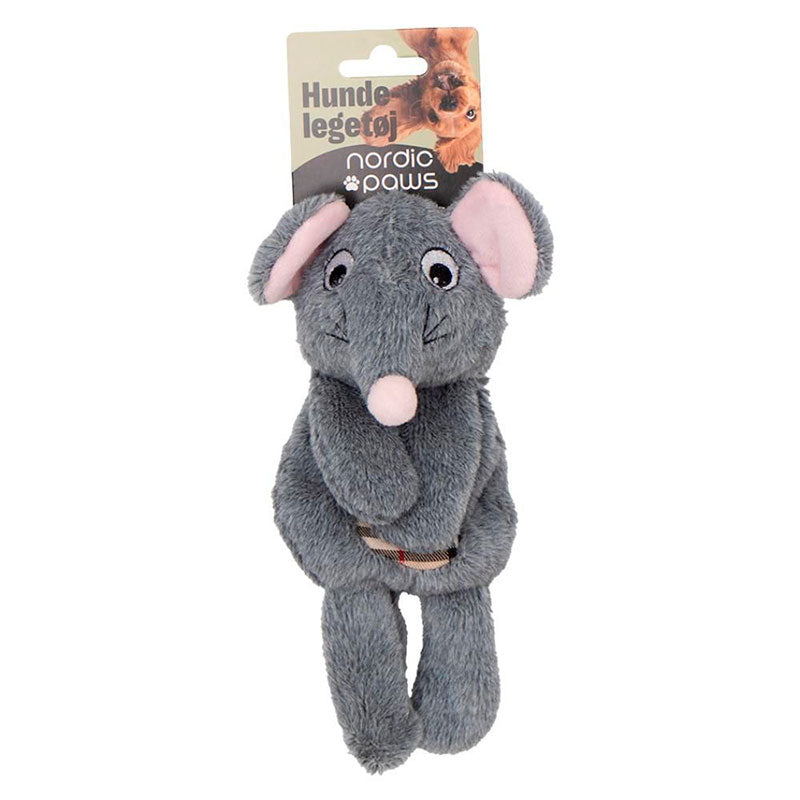 Plyslegetøj Knitre Mus 20 cm