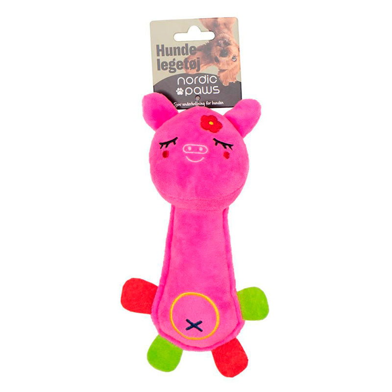 Plyslegetøj Langhals Gris 17 cm