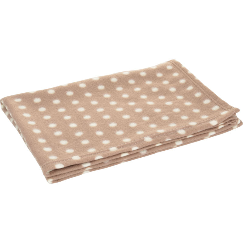 Fleecetæppe classic M 120x85 cm brun