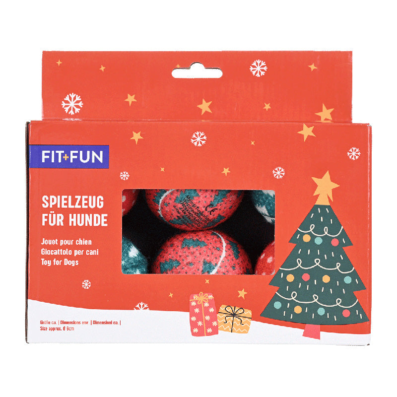 XMAS tennisbolde 6-pak
