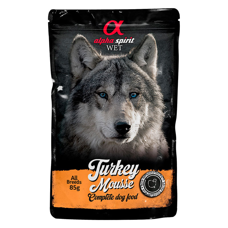 Adult vådfoder Mousse pouch turkey 85 g