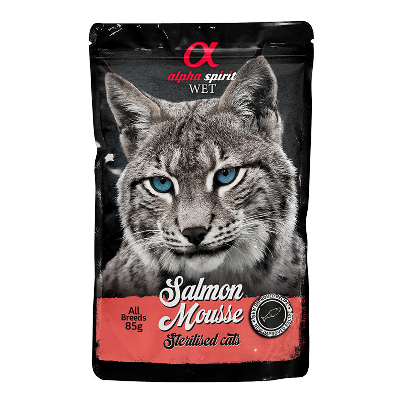 Adult vådfoder Mousse pouch sterilized chicken,salmon 85 g