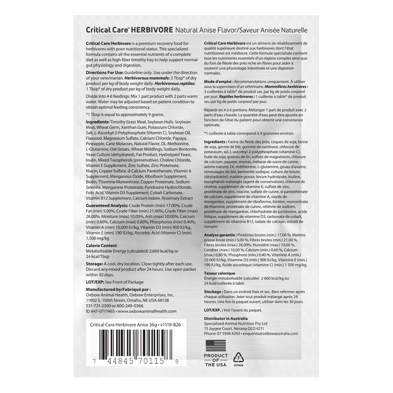 Critical Care herb anis 36 g