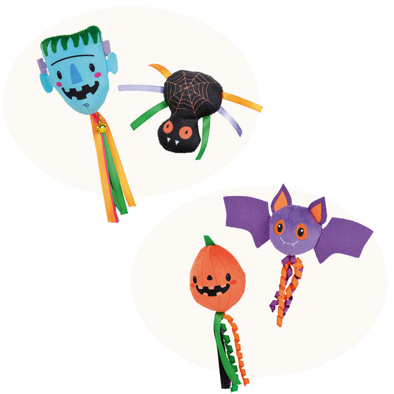 Plyslegetøj halloween 2-pak ass. Varianter