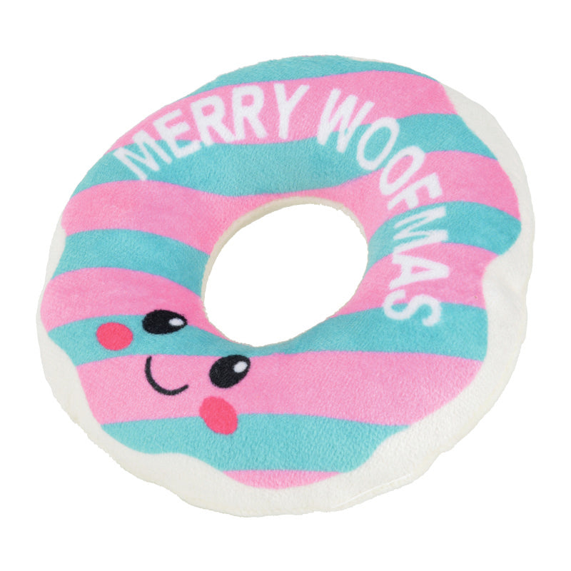 Plyslegetøj donuts XMAS 1 stk - Ass. Varianter