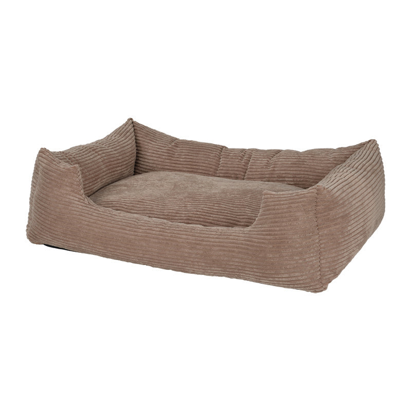 Hundeseng Cord Kamelbrun L, 100x70x27 cm
