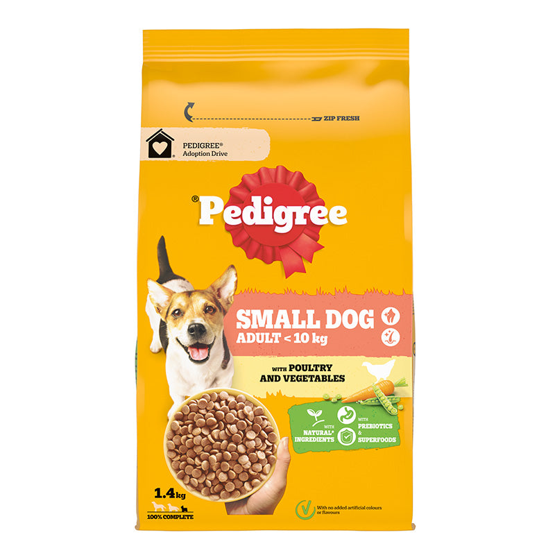 Adult Small fjerkræ & grøntsager 1,4 kg