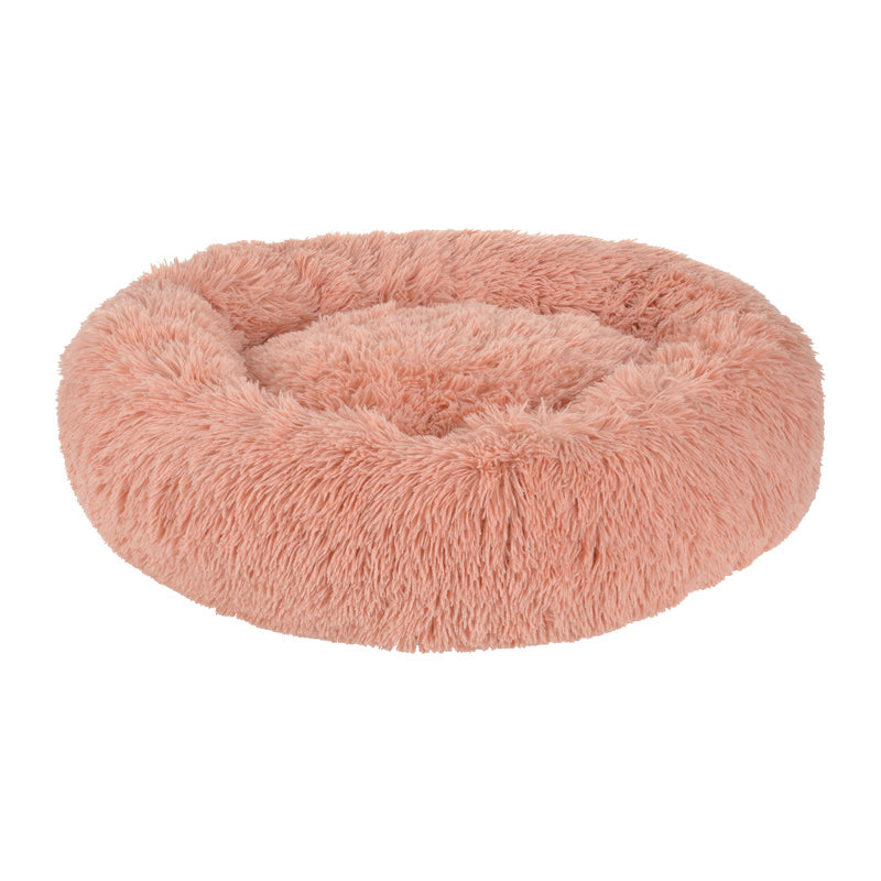 Hundeseng Fluffy donut M rosa, ø70 cm