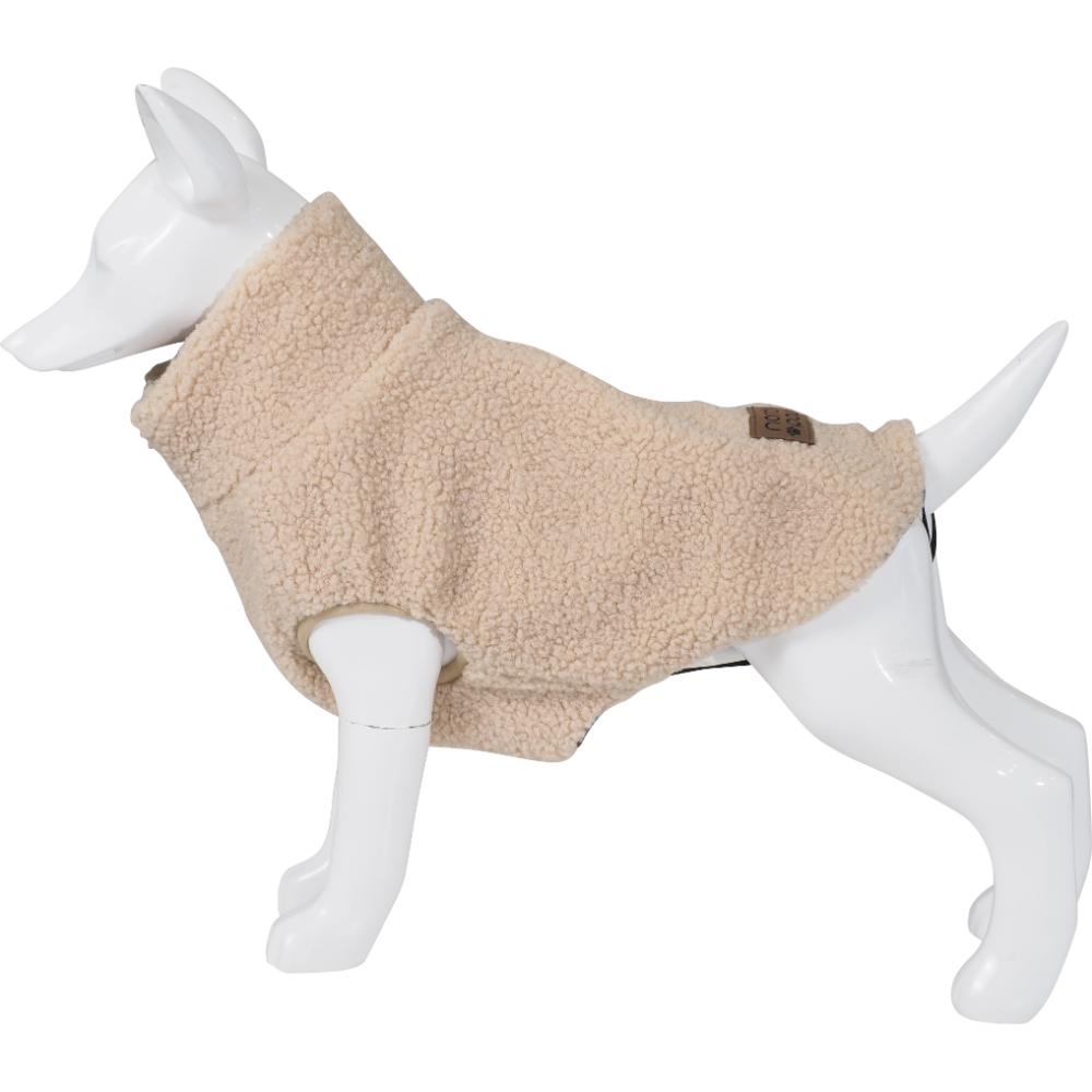 Hundejakke fleece Mysa 25cm, beige