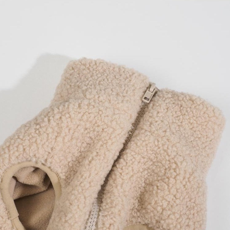 Hundejakke fleece Mysa 25cm, beige