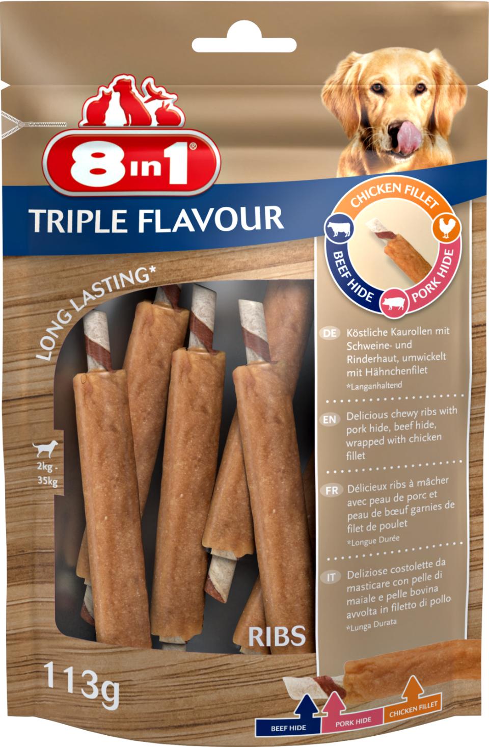 8In1 Triple Flavour Ribs Hunde