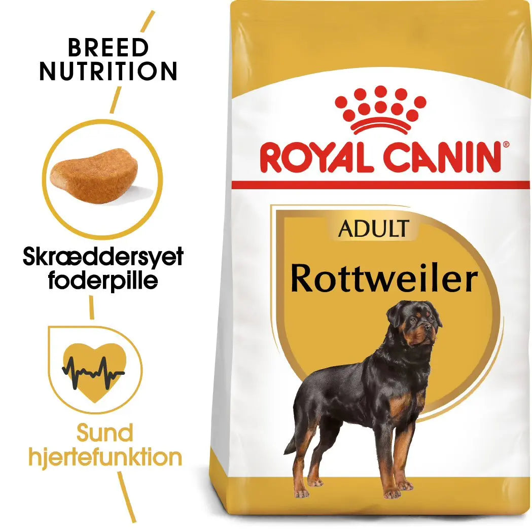 Køb ROYAL CANIN Adult Rottweiler 12 kg her– Maxi Zoo Danmark