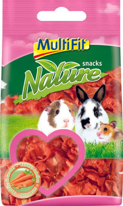 Nature snacks Gulerodschips100 g - Maxi Zoo Danmark