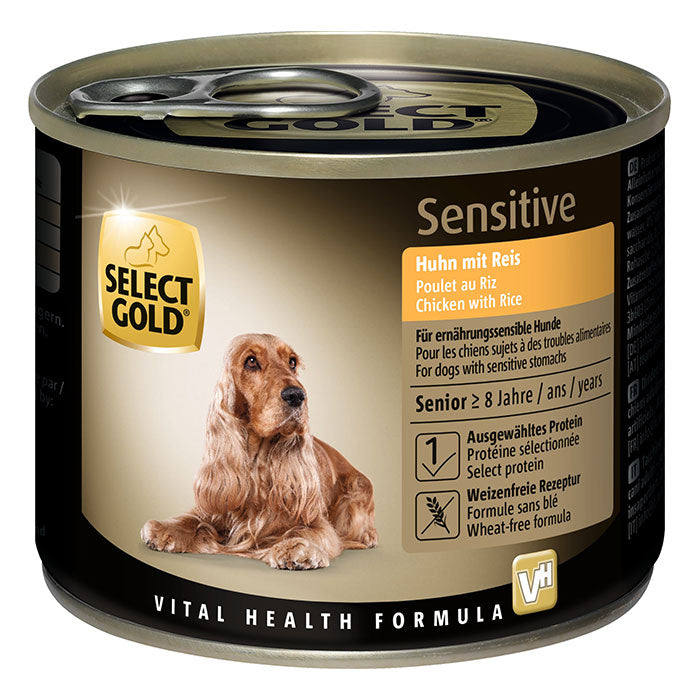 Senior Sensitive, dåse kylling & ris 200 g