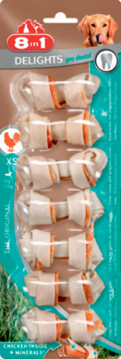 Tyggeben Delights Pro Dental X-Small kylling 7 stk