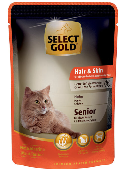 Senior Sensitive Hair&Skin pouch kylling 85 g