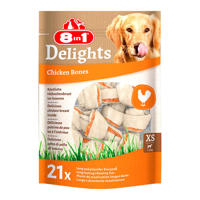 Tyggeben DelightsX-Small kylling 21 stk - Maxi Zoo Danmark