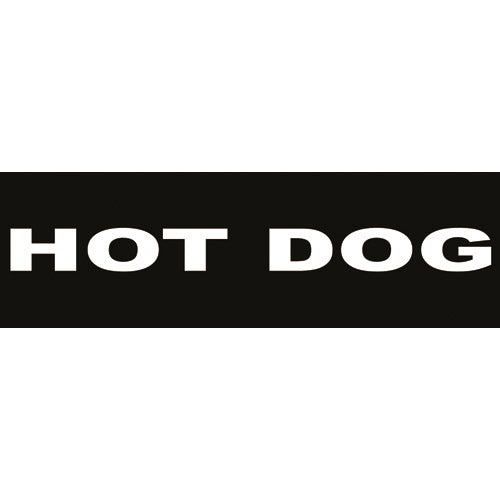 Labels Hot Dog large