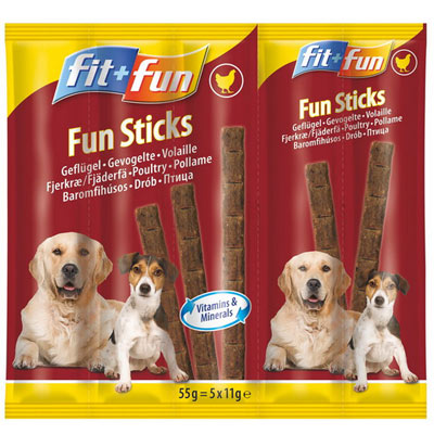 Fun Sticks fjerkræ 5x11 g