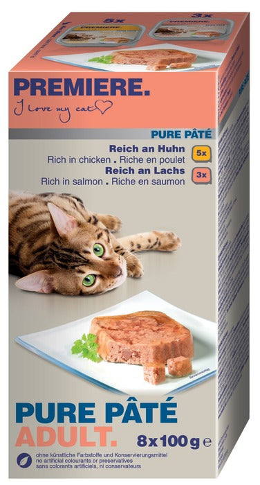 Adult Pure Paté, menuboks alu 2 varianter 8x100 g