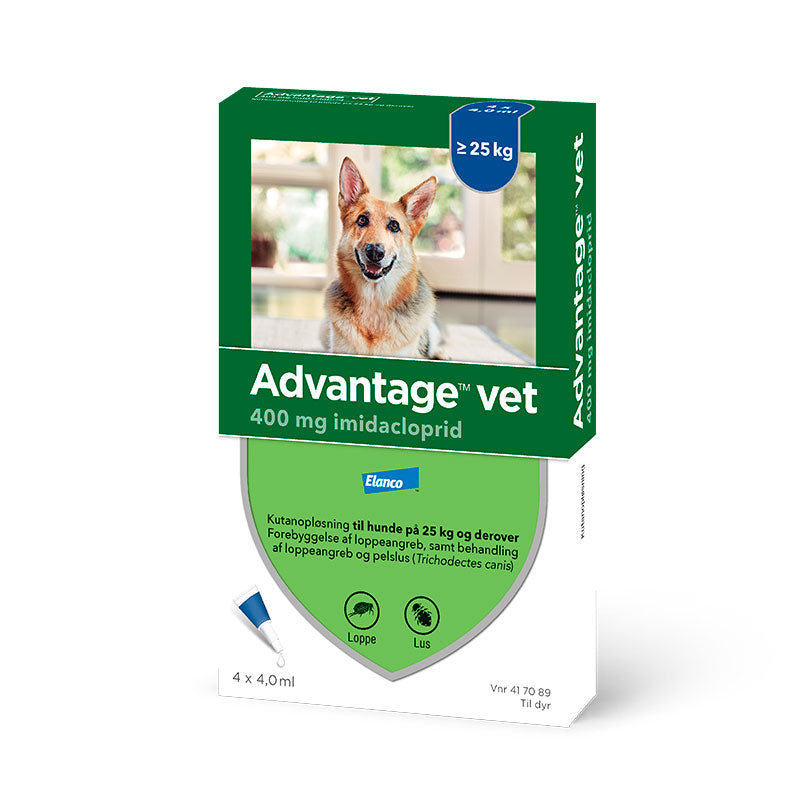 Loppemiddel 25-40 kg 4x4,00 ml  hund