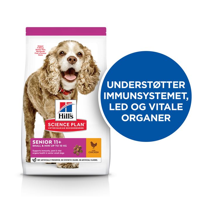 Senior Small & Mini kylling 1,5 kg
